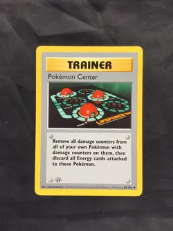 Pokemon Cards: Base Set 1st Edition Uncommon: Pokemon Center 85/102 - Image 1