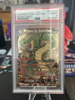 DBS Card Game Shenron Eternal Dragon Wild Resurgence BT21-147- PSA 10 - Image 1