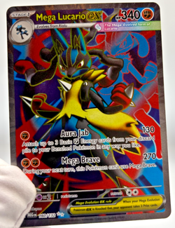 Pokemon Cards - Mega Lucario Ex 160/132 - Mega Evolution - NM - Image 4