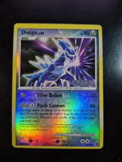 Dialga LV. 68 2008 Reverse Holo Rare Platinum STAMPED Pokemon Card 16/106 HP - Image 1