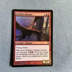 MTG - Hellkite Charger - Zendikar FOIL- NM- MAGIC CARD - Image 1