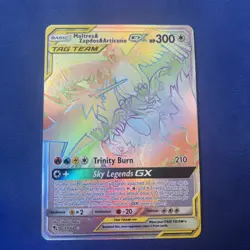 Pokemon TCG Moltres Zapdos Articuno GX Card 69/68 Secret Rainbow Hidden Fates NM - Image 2