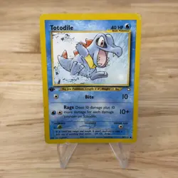 Pokemon Card - Totodile Neo Genesis 80/111 1st Edition - Image 1