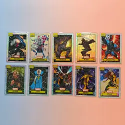 TOPPS CHROME MARVEL ENG NUMBERED VULTURE, JANE FORSTER AND MORE LOT 10X CARDS - Image 1