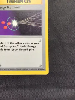 Pokemon Cards: Base Set 1st Edition Uncommon: Energy Retrieval 81/102 - Image 4