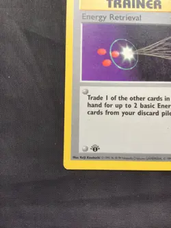Pokemon Cards: Base Set 1st Edition Uncommon: Energy Retrieval 81/102 - Image 5