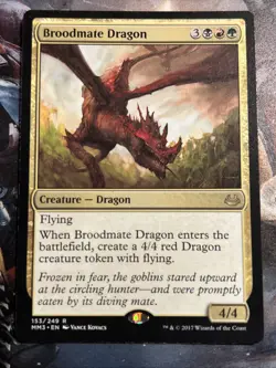 1x Broodmate Dragon Modern Masters 2017 LP MTG Magic The Gathering x1 MKE - Image 1