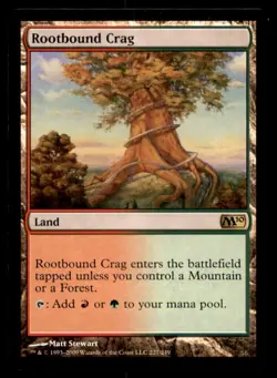 MTG Rootbound Crag LP Light Play Magic 2010 [4040] - Image 1