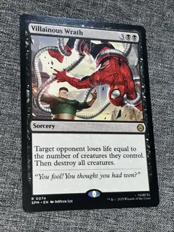 Villainous Wrath 0074 Marvel's Spider-Man SPM MTG NM/M R Non Foil - Image 1