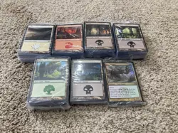 Sealed MTG Basic Land packs Promo 460 Lot Plains Island Forest Mountain Swamp - Image 1