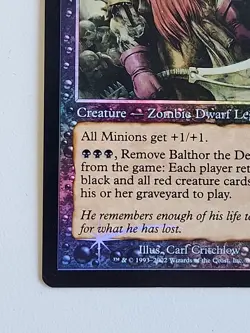 MTG Balthor the Defiled Foil Judgement MP Moderately Played - Image 4