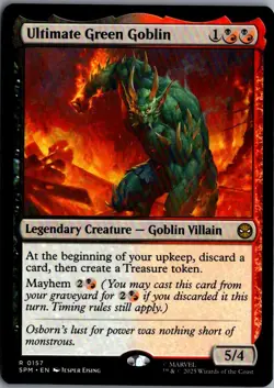 2025 Magic Spider-Man Ultimate Green Goblin Expansion/Rare #157 - Image 1