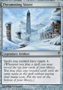 MTG Thrumming Stone, ColdSnap, Heavily Played, English - Image 1