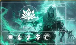 1x Skeleton Design- MTG Magic the Gathering Playmat - Image 1