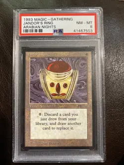 MtG Jandor's Ring Arabian Nights PSA 8 NM-MT 1993 - Image 1