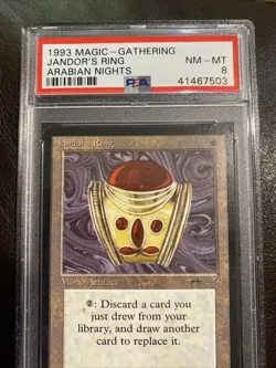 MtG Jandor's Ring Arabian Nights PSA 8 NM-MT 1993 - Image 3