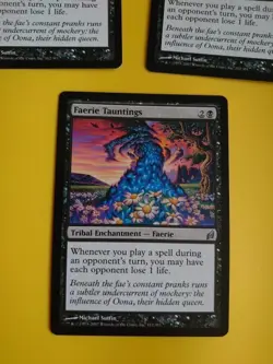 Faerie Tauntings x3 Tribal Enchantment MTG Card. Lorwyn. - Image 2