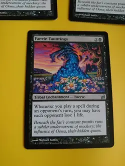 Faerie Tauntings x3 Tribal Enchantment MTG Card. Lorwyn. - Image 4