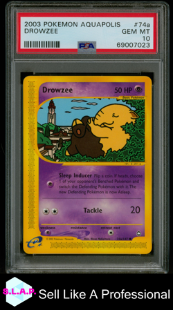 DROWZEE POKEMON AQUAPOLIS 2003 74A PSA 10 - Image 1