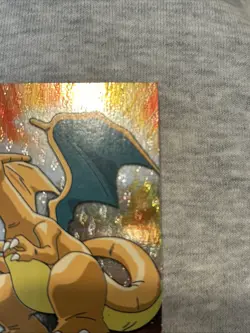 Charizard Topps Holo Embossed Flames 1999 Rare 06 Black Logo NM+ Vintage Pokemon - Image 3