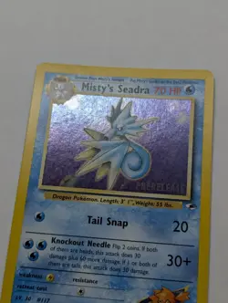 Pokemon TCG Misty's Seadra Prerelease 9/132 Gym Heroes Holo NM/LP - Image 2