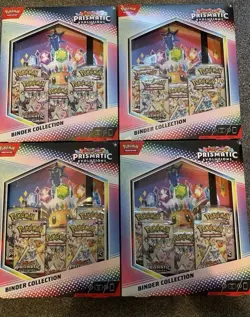 Pokemon TCG: Prismatic Evolutions Binder Collection x4 Factory Sealed Brand New - Image 1