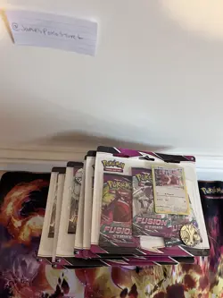 Pokemon Fusion Strike 3-Pack Blisters Eevee, New Sealed X 6 18 Packs In Total - Image 2