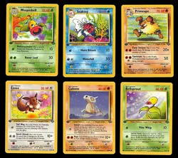 Pokemon 1st Edition Jungle Rare Uncommon Common Lot of 24 Non-Holo WOTC - Image 5