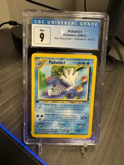 2001 Pokemon Neo Discovery 1st Edition Poliwhirl 44/75 CGC 9 Mint VINTAGE - Image 1