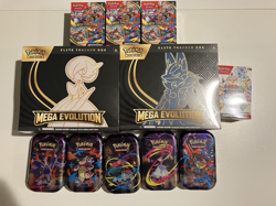Pokemon Mega Evolution ETB, Booster Bundle, Tins, Prismatic booster bundle - Image 1
