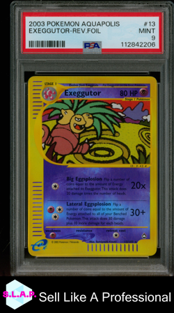EXEGGUTOR-REV.FOIL POKEMON AQUAPOLIS 2003 13 PSA 9 - Image 1