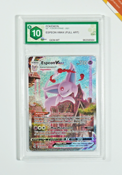 Pokemon GRAAD 10 Espeon Vmax #270 Full Art Fusion Strike 2023 English - Image 1