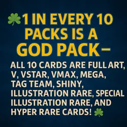 PokeChip’s Pokemon God Packs - 10 Guaranteed Hits! No Bulk/No Holos/No Reverse! - Image 5
