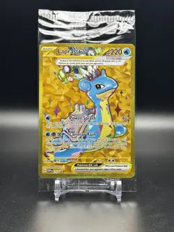 2025 POKEMON SCARLET & VIOLET BLACK STAR PROMO #164 LAPRAS EX PROMO SEALED - Image 1