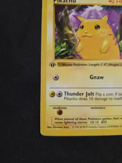 Pokemon TCG - 1st Edition - Pikachu (Yellow Cheeks) Shadowless 58/102 Base Set - Image 3