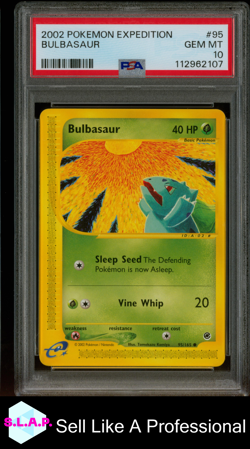 BULBASAUR POKEMON EXPEDITION 2002 95 PSA 10 - Image 1