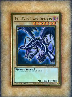 Yugioh Red-Eyes Black Dragon MAGO-EN003 Gold Rare 1st Ed NM - Image 1