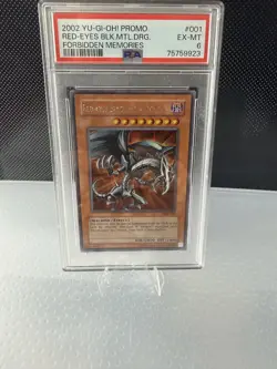 Yu-Gi-Oh Forbidden Memories Red-Eyes Black Metal Dragon FMR-001 PSA 6 - Image 1