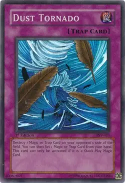Yugioh! Dust Tornado - PSV-011 - Super Rare - 1st Edition Near Mint, English - Image 1
