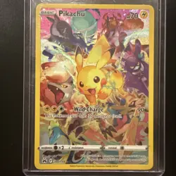 NM Pokemon Pikachu TCG Full Art Secret Rare Holo Card 160/159 Crown Zenith - Image 1