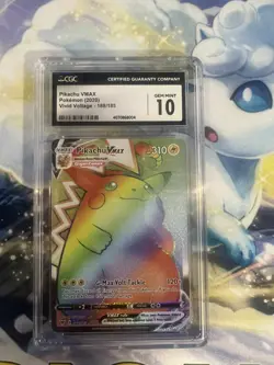 Pikachu Vmax 188/185 Vivid Voltage CGC Graded 10 Pokemon Trading Card Game - Image 1