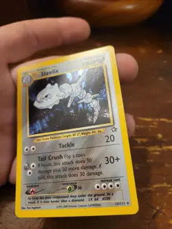 Pokemon TCG Steelix Neo Genesis Holo Unlimited Rare Card 15/111 - Image 2