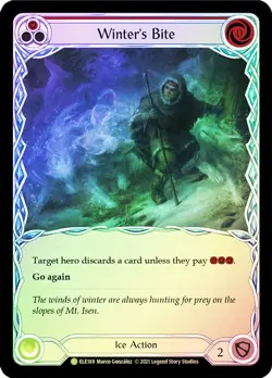 FAB RAINBOW FOIL Winter's Bite (Red) - Tales of Aria (1st Edition) Card # 169 - Image 1