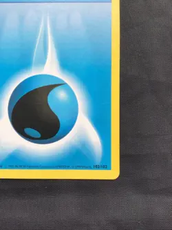 Pokemon Cards: Base Set 1st Edition Common: Water Energy 102/102 - Image 4