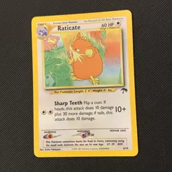 Pokemon TCG Raticate 6/18 Southern Islands Promo Slowpoke Pokemon Card LP - Image 1