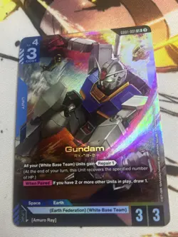 Gundam Card Game Gundam GD01-001 Newtype Rising GD01-001 LR - Image 1