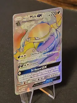 Alolan Muk GX - 157/147 - Pokemon Burning Shadows Sun & Moon Secret Rare Card LP - Image 4