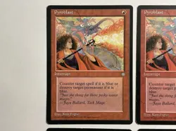 4x Pyroblast MTG Cards Ice Age Playset MP Common Pauper - Image 2