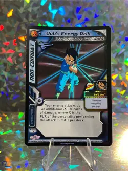 DBZ Dragon Ball Z GT Uub's Energy Drill Preview 3 CCG TCG card Unlimited FOIL - Image 1