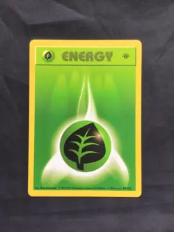 Pokemon Cards: Base Set 1st Edition Common: Grass Energy 99/102 - Image 1